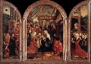CORNELISZ VAN OOSTSANEN, Jacob Triptych of the Adoration of the Magi fd oil on canvas